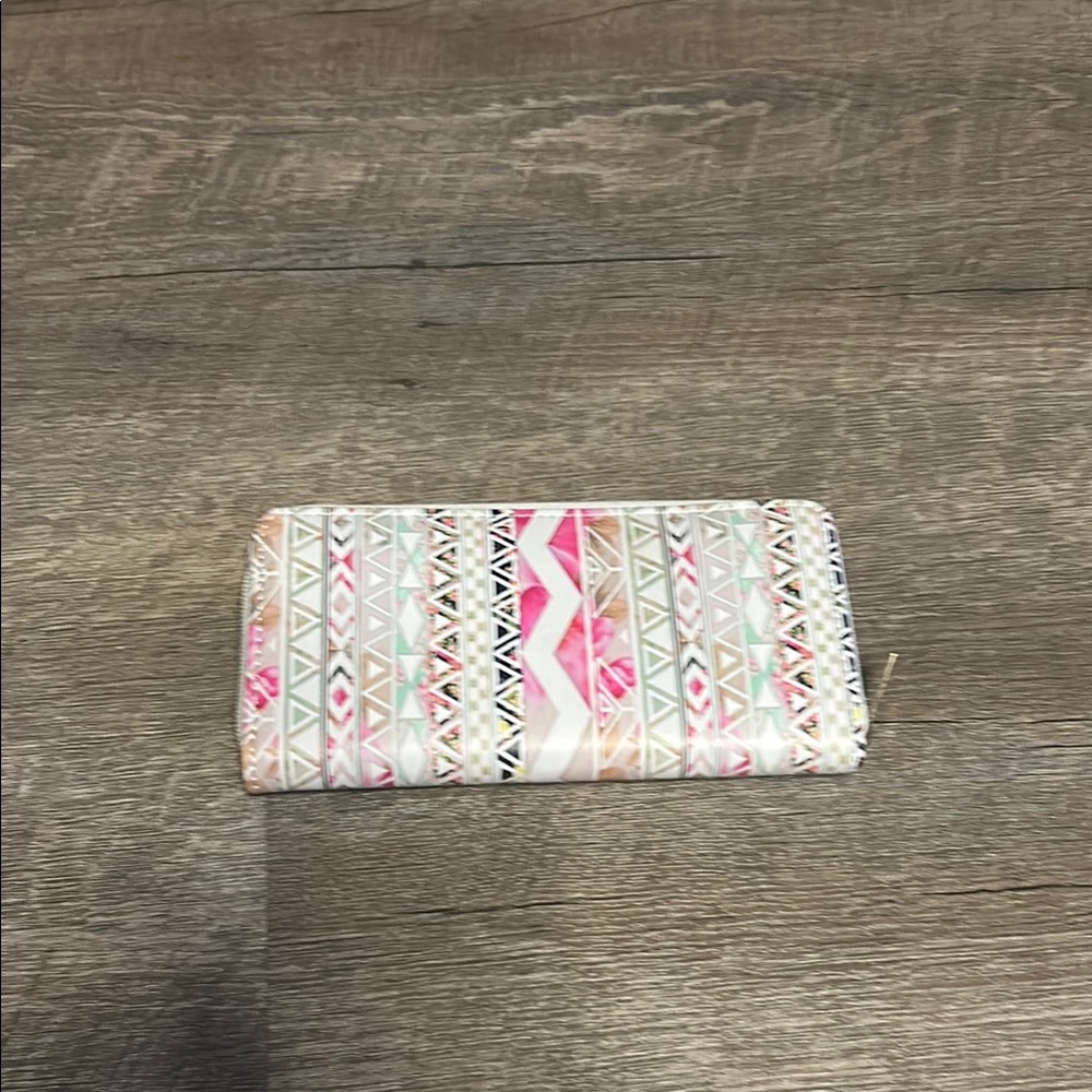 Stylish Pink and Cream Women's Wallet